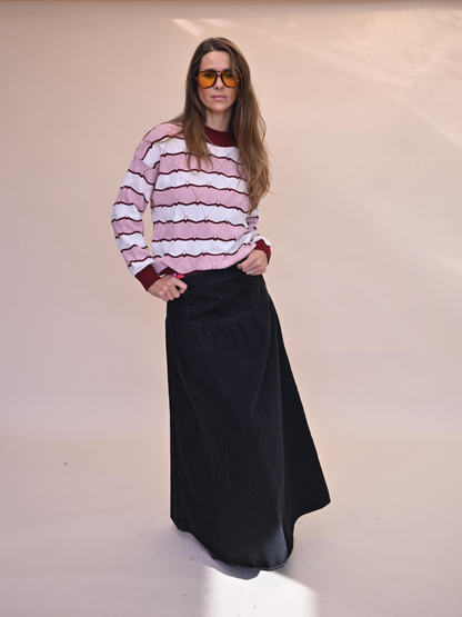 Falda Andrea - Denim Negro