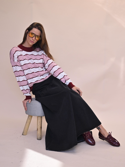 Falda Andrea - Denim Negro