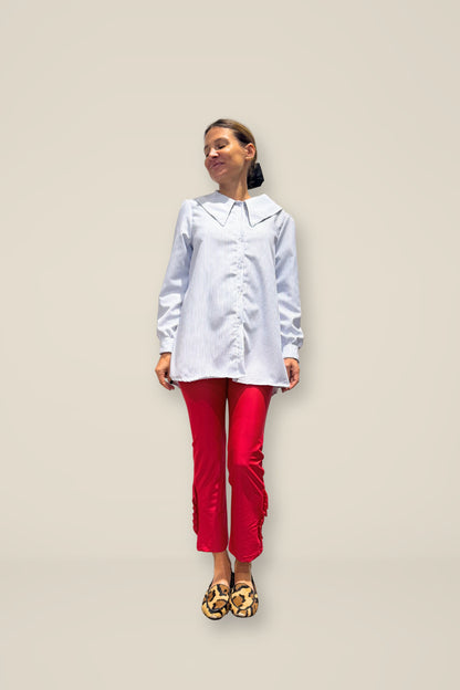 Blusa Clarita rayas blanca