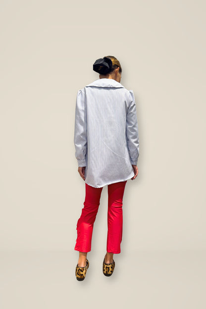 Blusa Clarita rayas blanca
