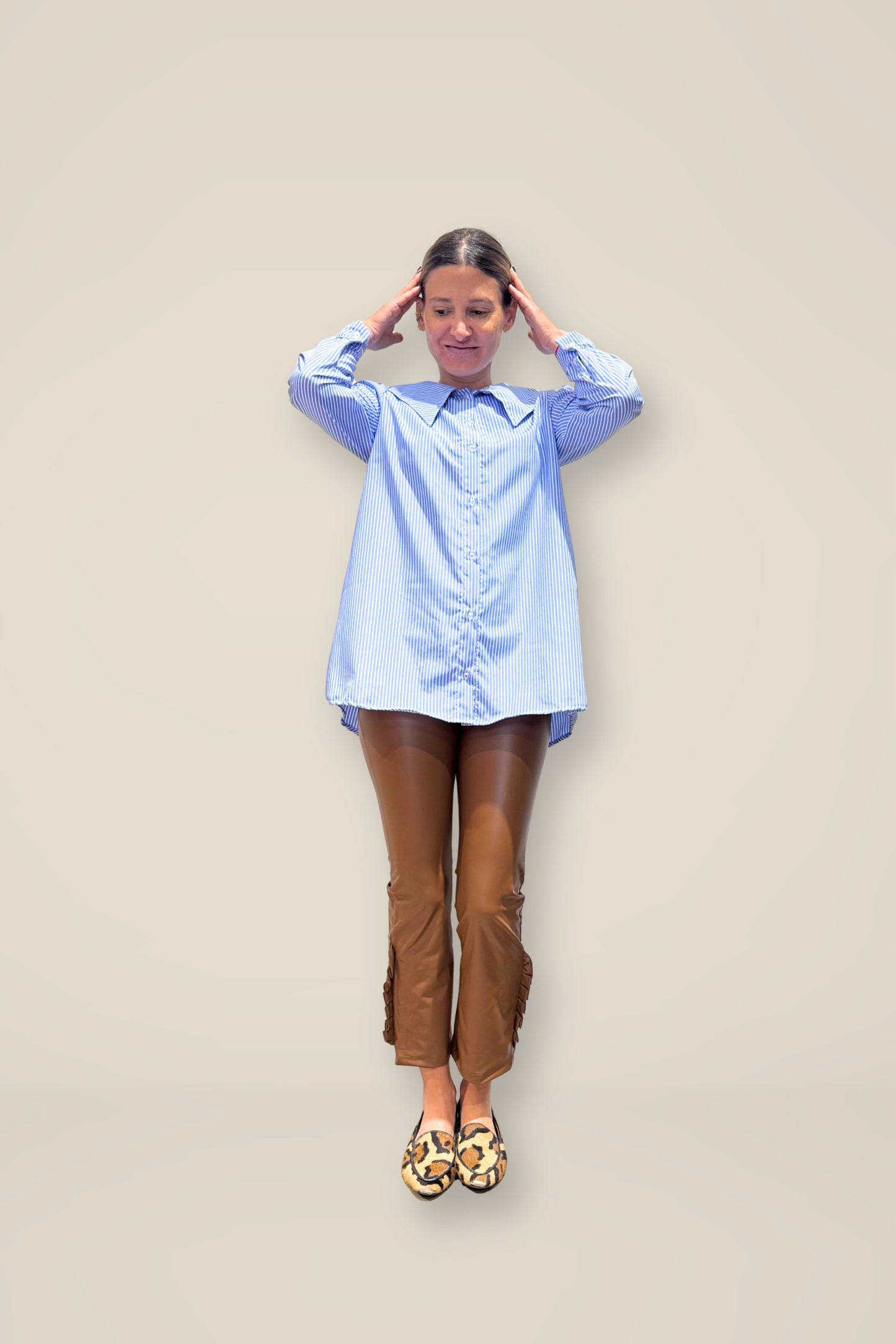 Blusa Clarita rayas azul