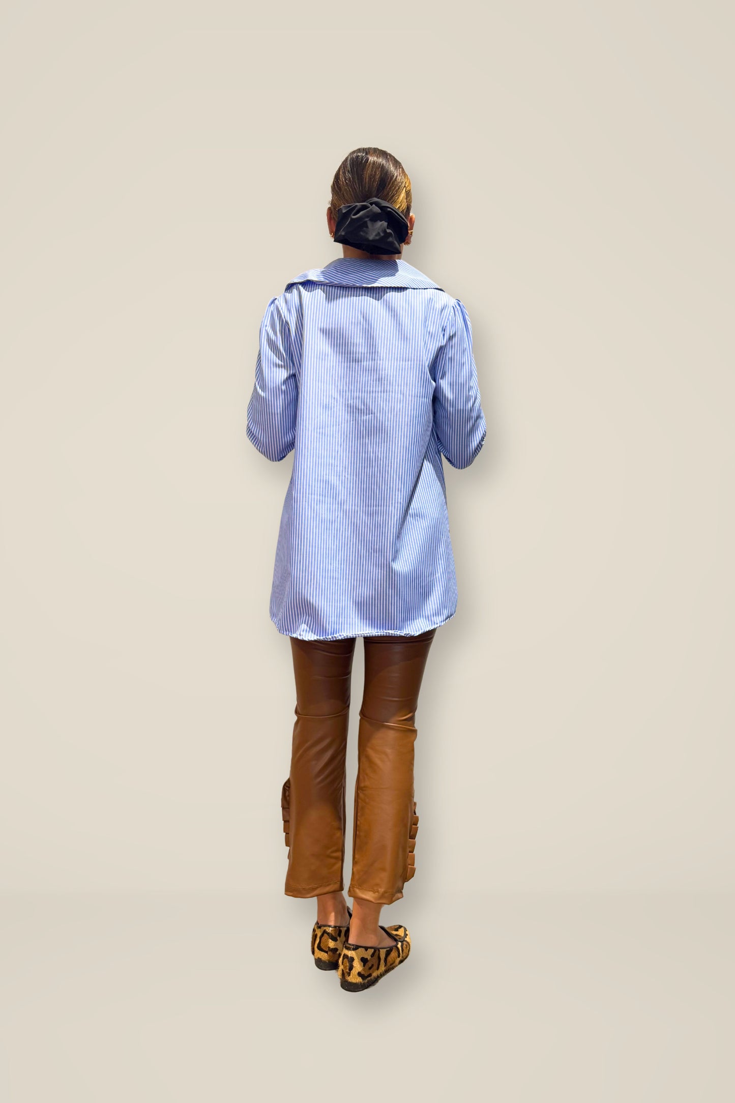 Blusa Clarita rayas azul