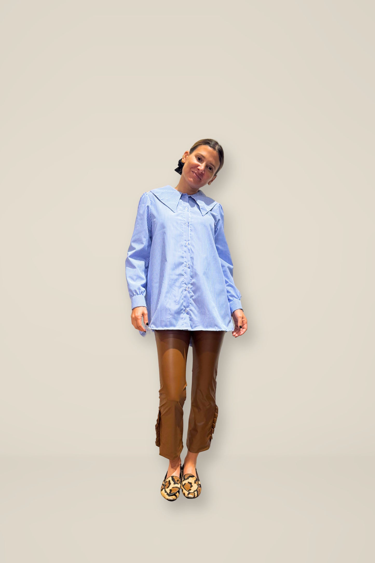 Blusa Clarita rayas azul