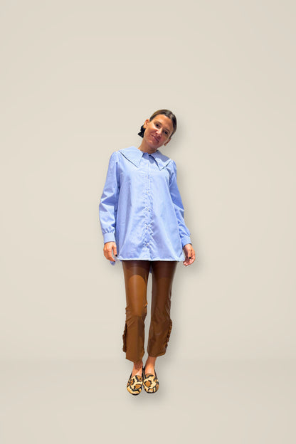 Blusa Clarita rayas azul
