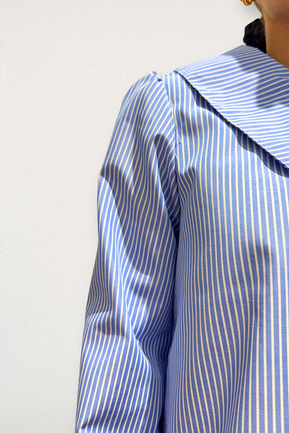 Blusa Clarita rayas azul
