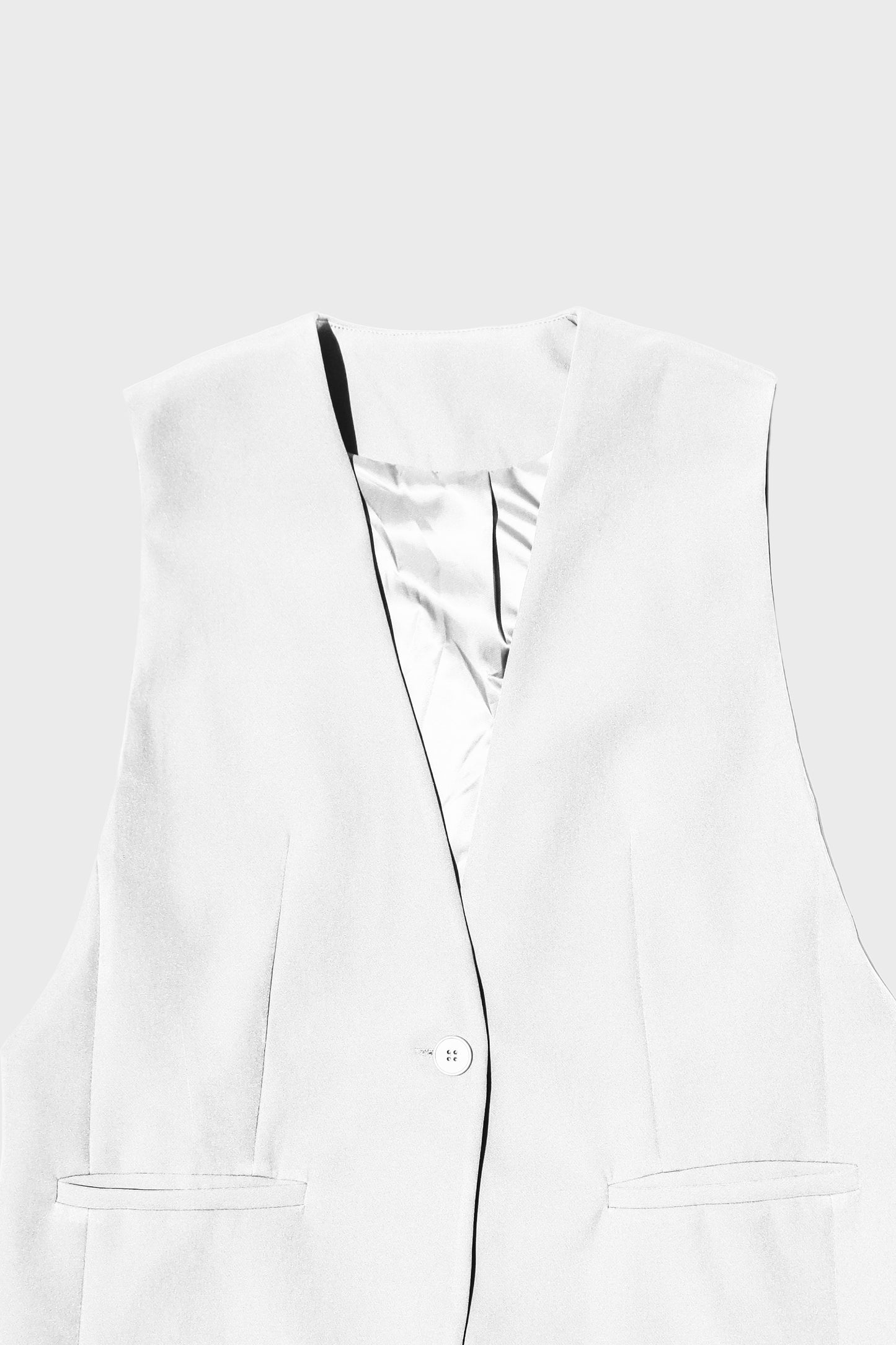 Blazer Sin Mangas - Blanco