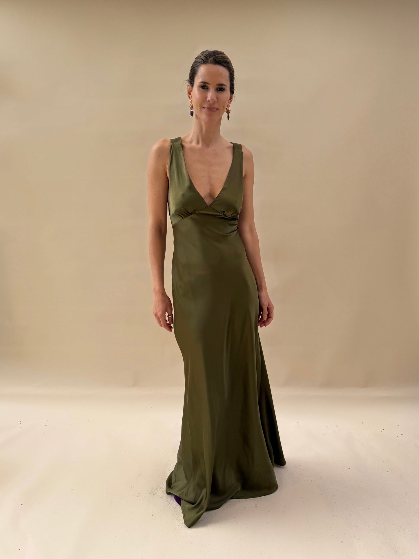 Vestido Dominga - Verde Oliva