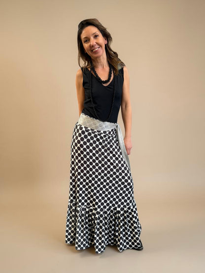Falda María - Polka Negro