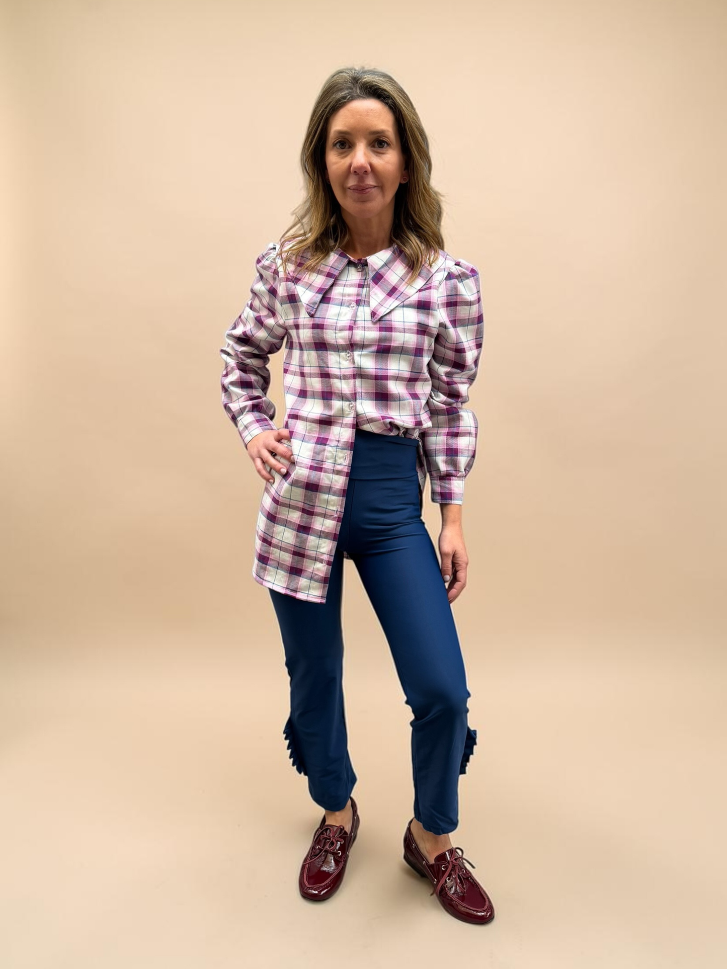 Blusa Clarita - Cuadrille Morado