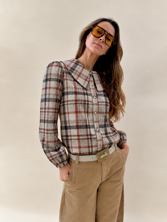 Blusa Clarita - Cuadrille Beige