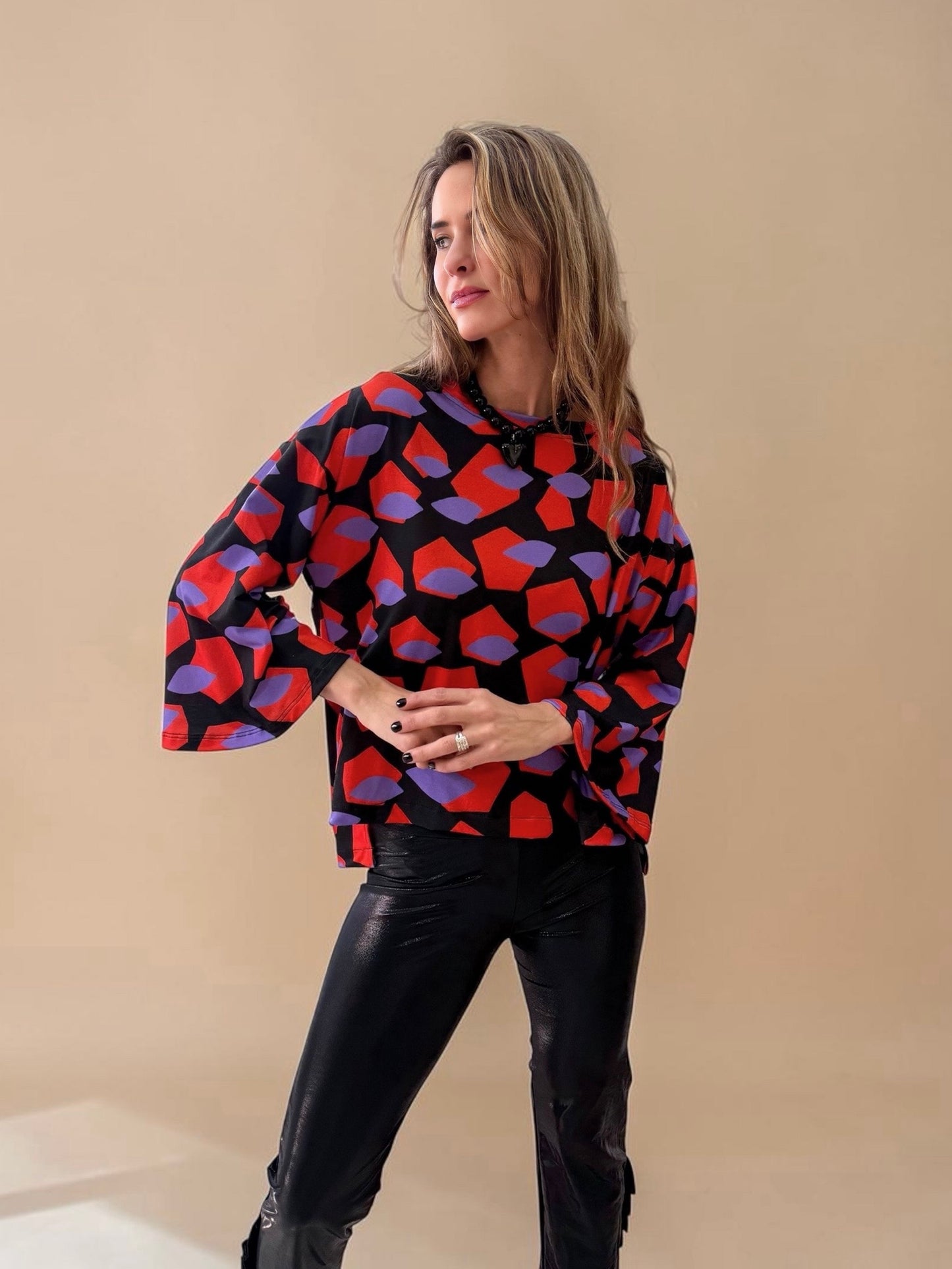 Polera Claudia - Geométrica
