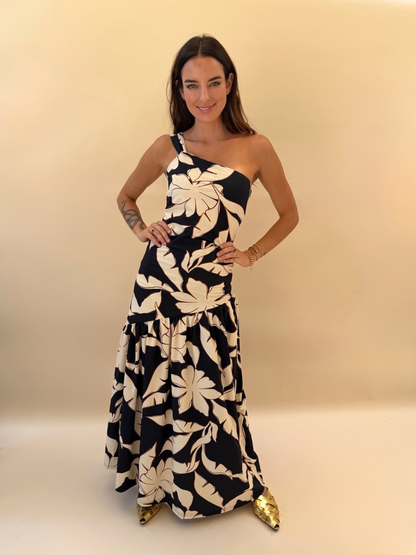 Falda Blanca - Flores