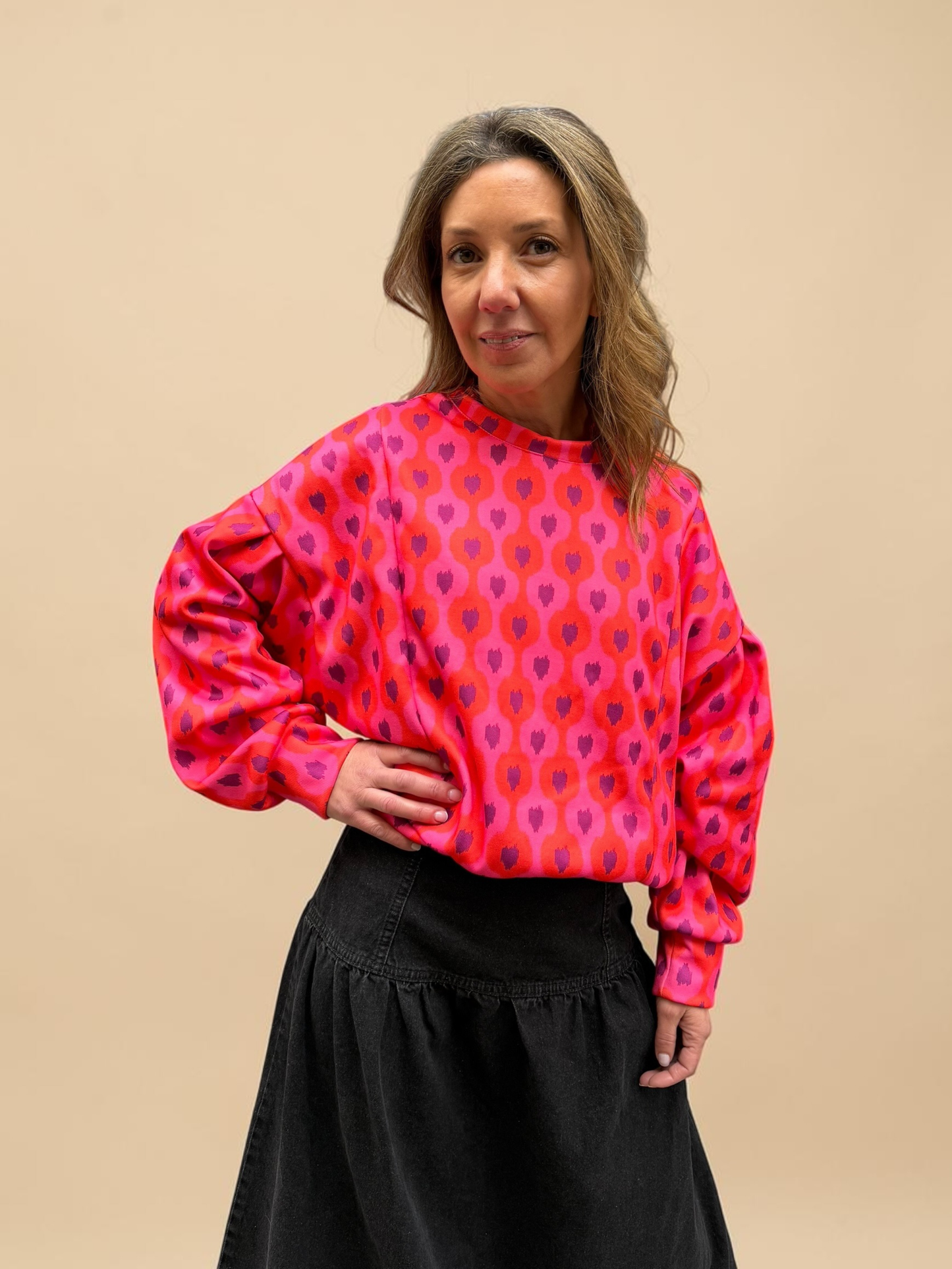 Polerón María - Rojo Morado