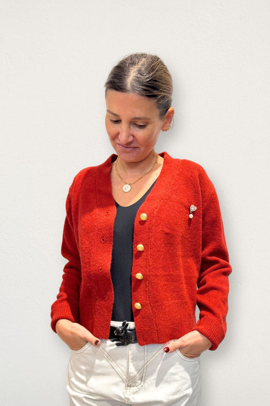 Chaleco Elena Burdeo