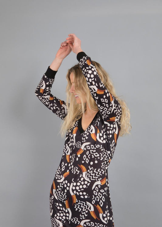 Vestido Trópico - Negro