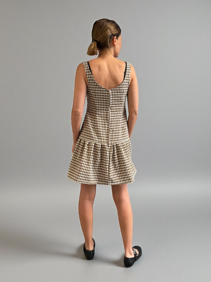 Vestido Olivia - Vichy Beige