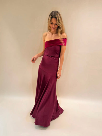 Vestido Mila - Burdeo