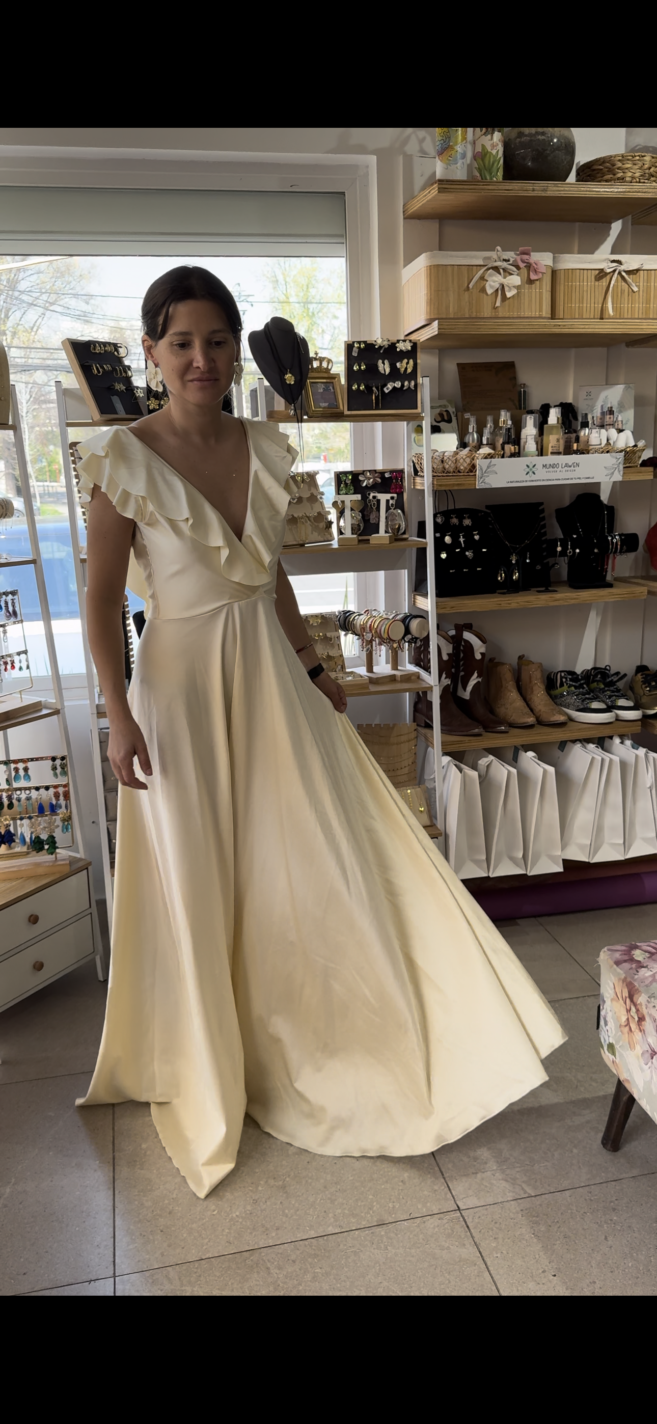 Vestido Soledad Ivory