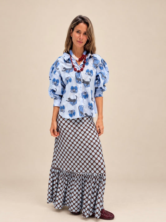 Blusa Cherry - Azul
