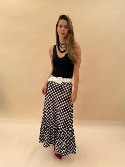 Falda María - Polka Negro