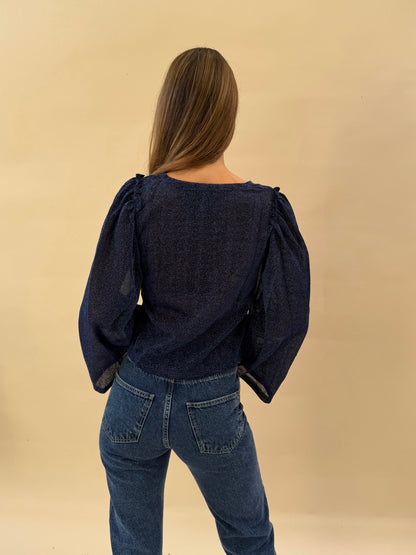 Polera Slavka - Azul