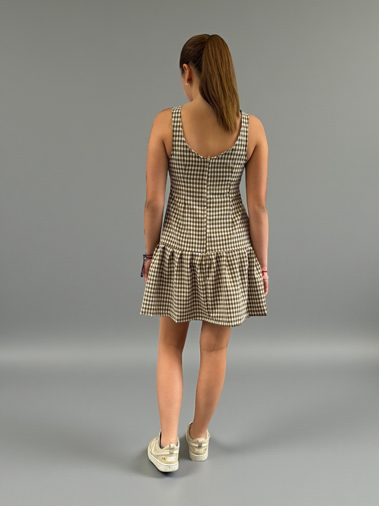 Vestido Olivia - Vichy Beige