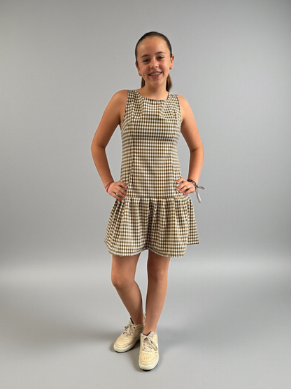 Vestido Olivia - Vichy Beige