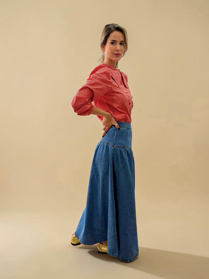 Falda Andrea - Denim Claro