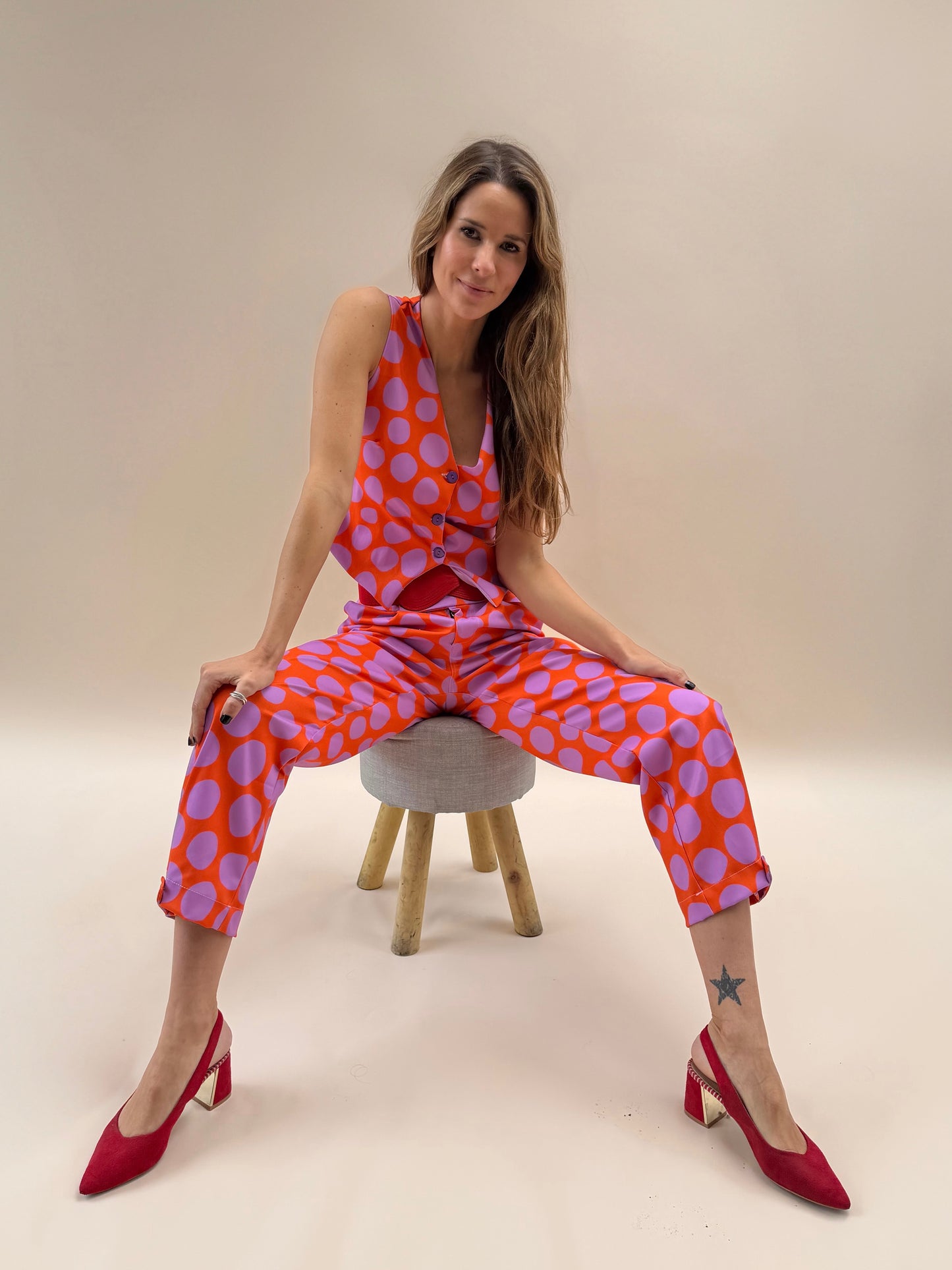 Pantalón Ana - Dots Lila