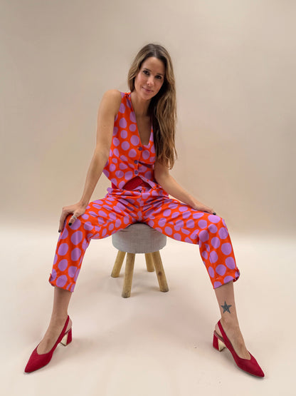Pantalón Ana - Dots Lila