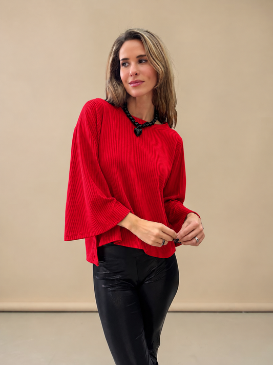 Polera Claudia - Rojo