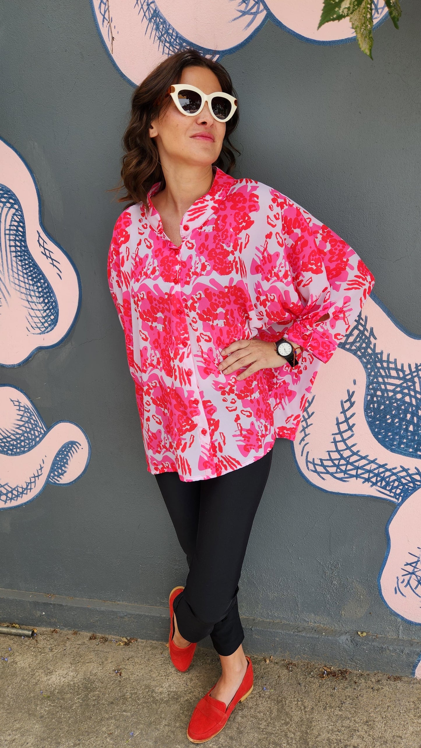 Blusa Paz print