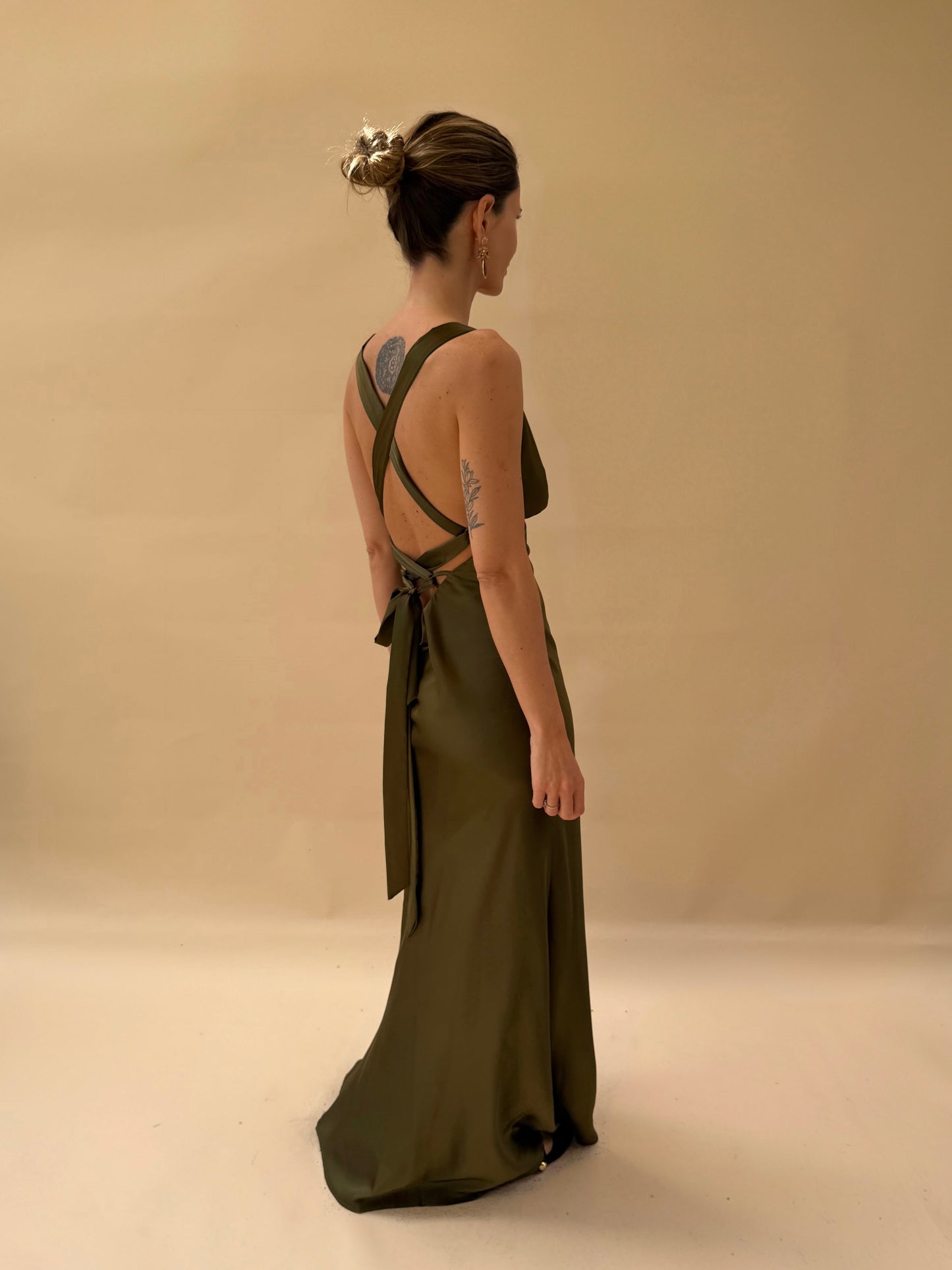 Vestido Dominga - Verde Oliva