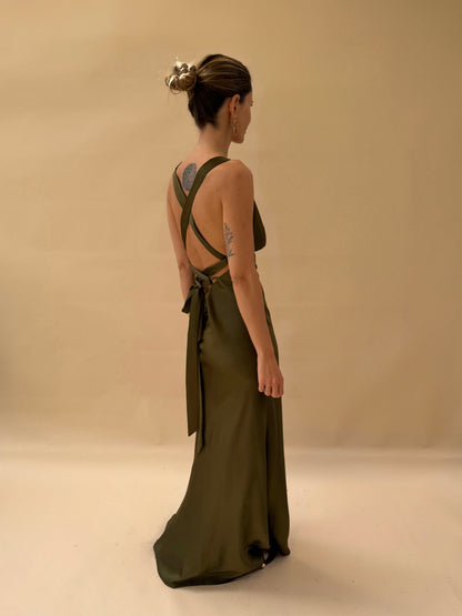 Vestido Dominga - Verde Oliva