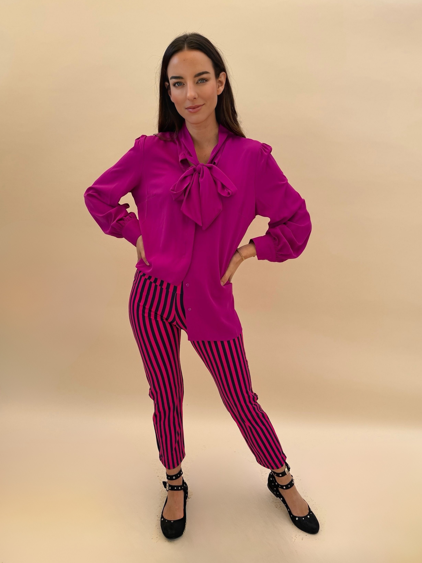 Blusa Flori - Fucsia