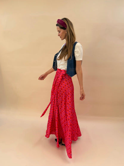 Falda Lucía - Rojo Morado