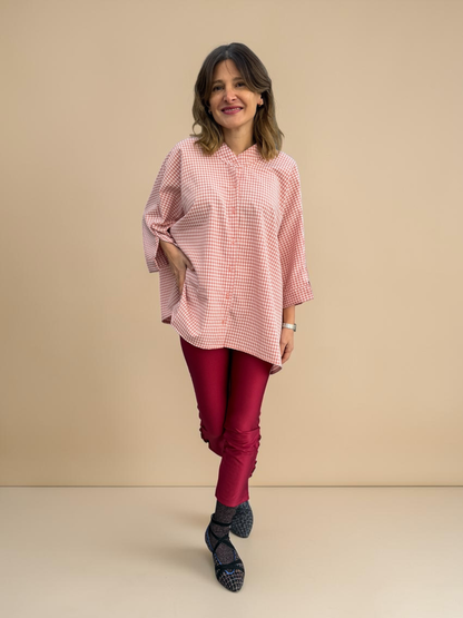 Blusa Paz - Vichy Rosa