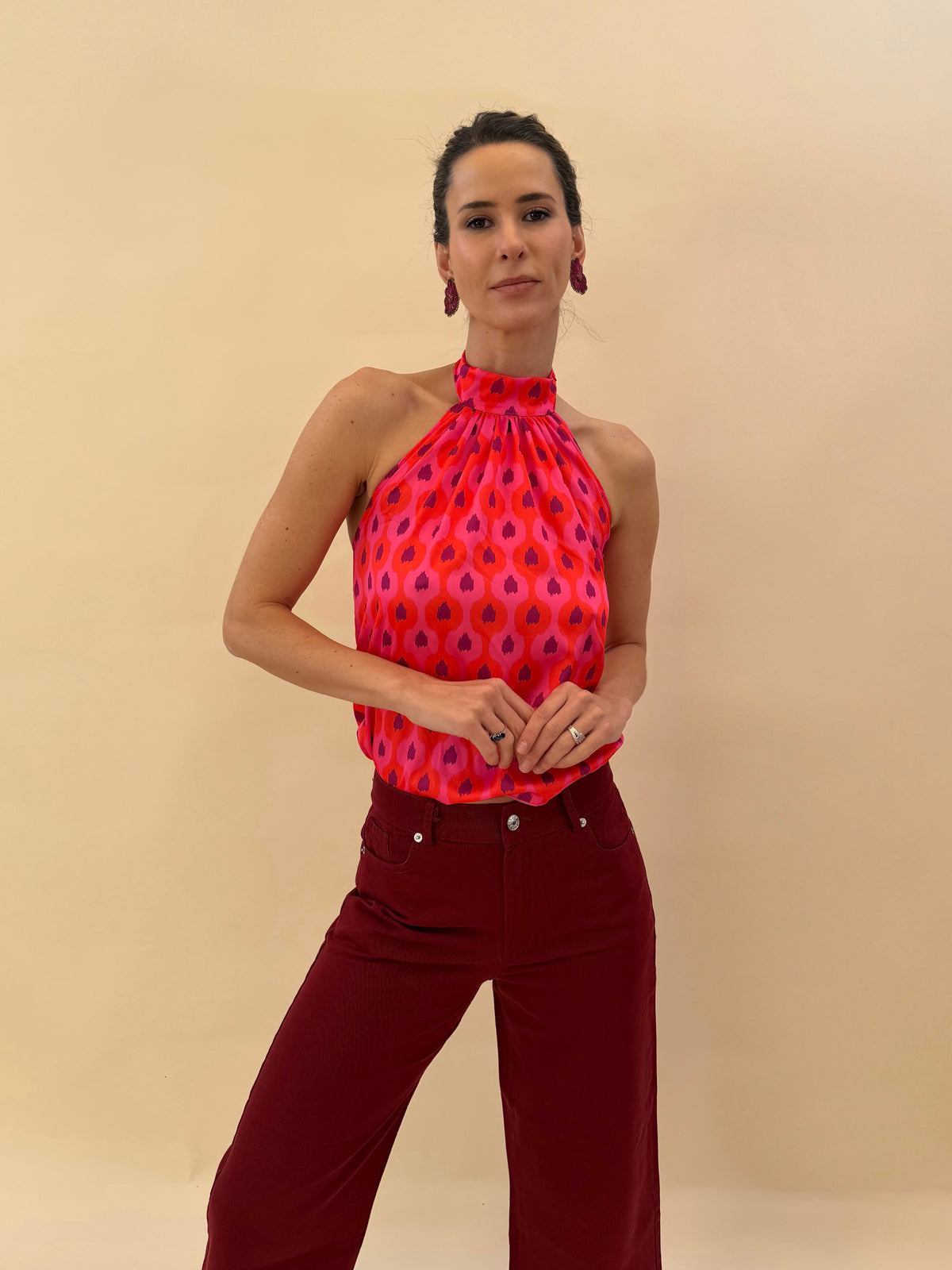 Top Lucía - Rojo Morado