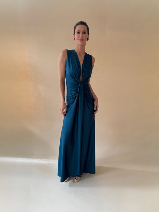 Vestido Anne - Petróleo