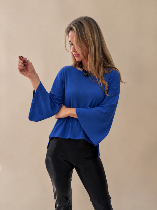 Polera Claudia - Azul
