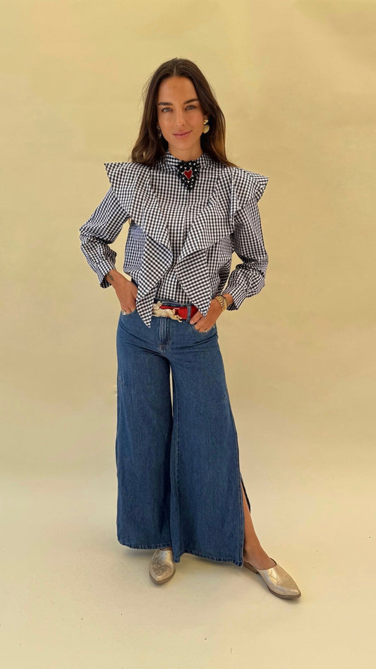 Blusa Alicia vuelos - Vichy