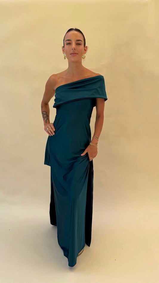 Vestido Nina - Petróleo