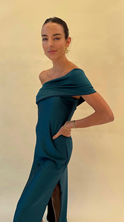 Vestido Nina - Petróleo