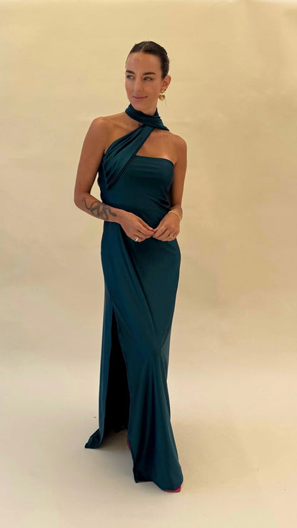 Vestido Nina - Petróleo