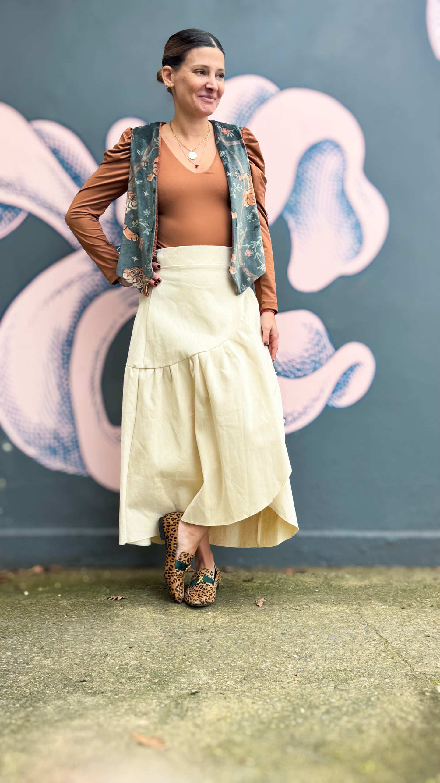 Falda Ofelia - Denim Crudo