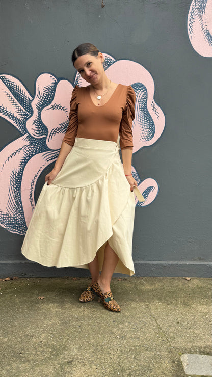Falda Ofelia - Denim Crudo