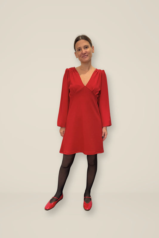 Vestido Amparo rojo