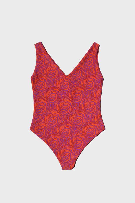 Body Elena - Print Naranja