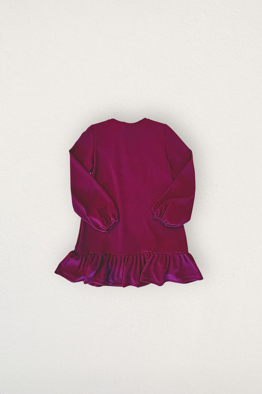 Vestido Roberta-Burdeo vuelitos