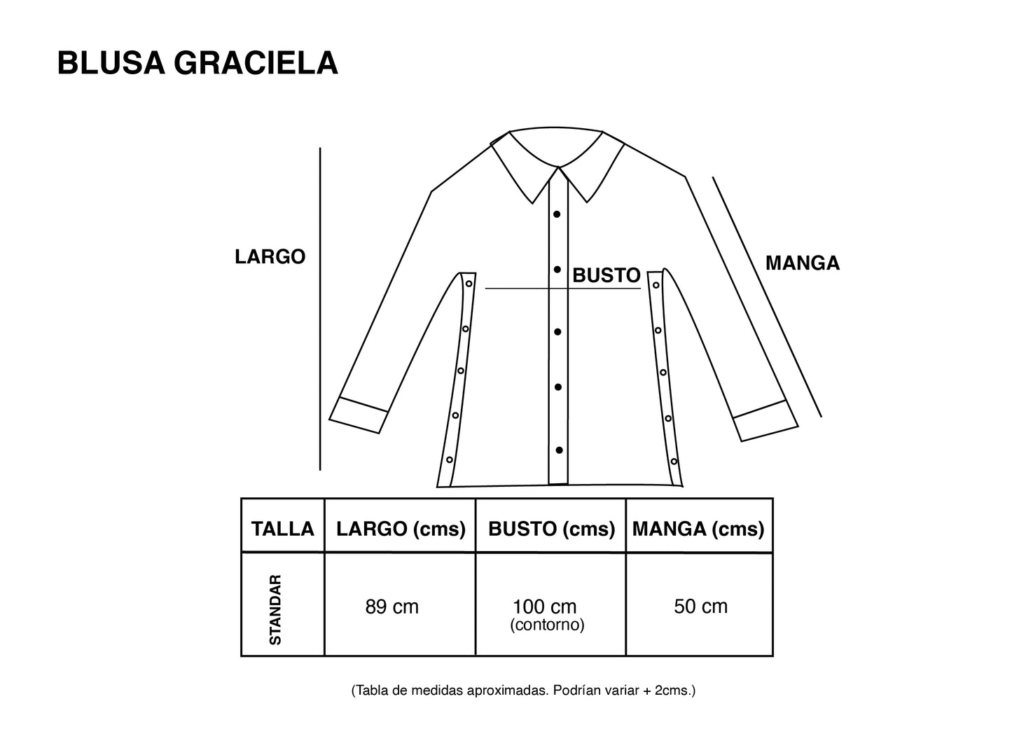 Blusa Graciela - Líneas